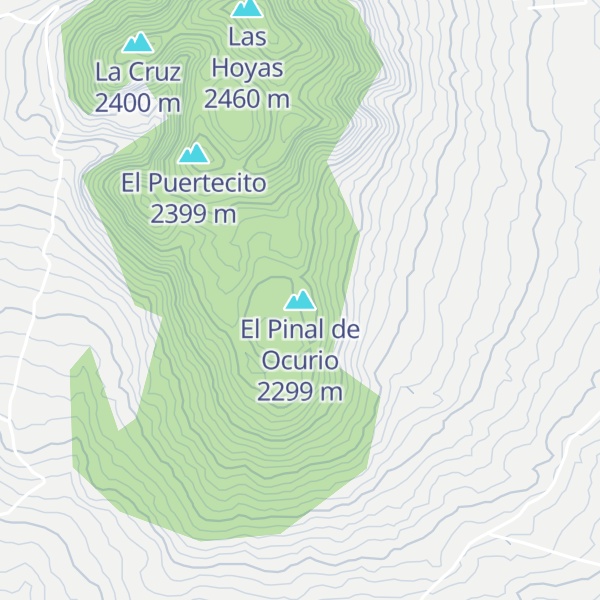 Map of El Pinal de Ocurio