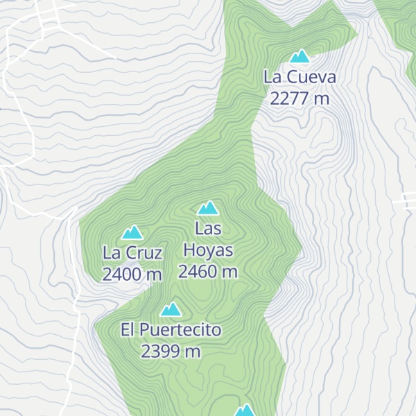 Map of Las Hoyas