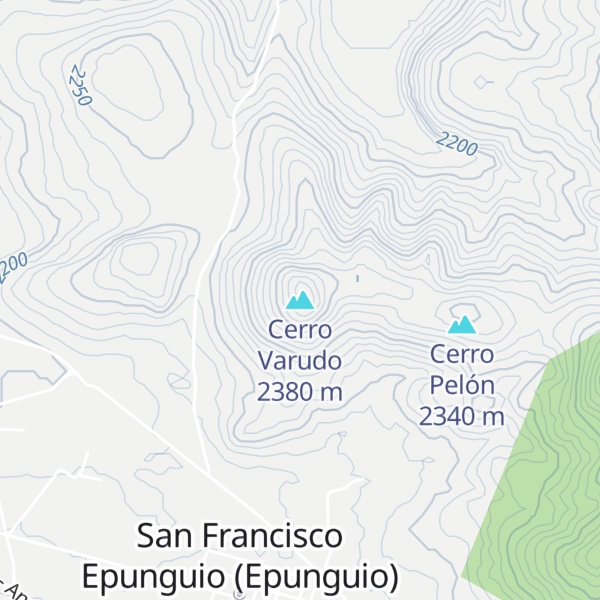 Map of Cerro Varudo