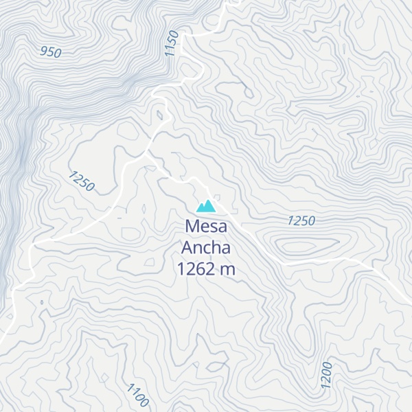 Map of Mesa Ancha