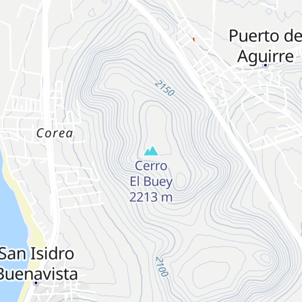 Map of Cerro El Buey
