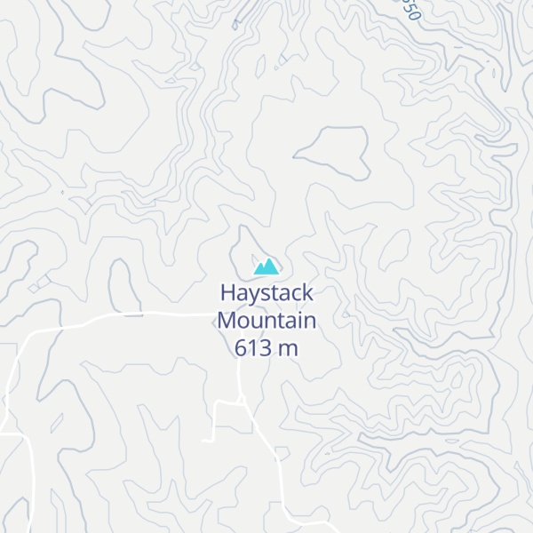 Map of Haystack Mountain