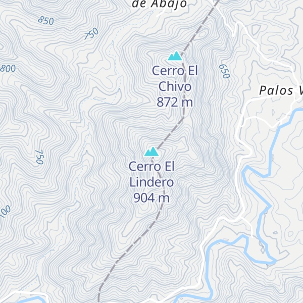 Map of Cerro El Lindero