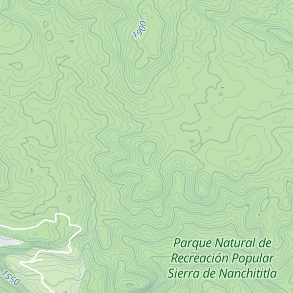 Map of Peña Los Tizatitos