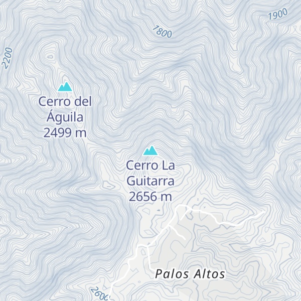 Map of Cerro La Guitarra