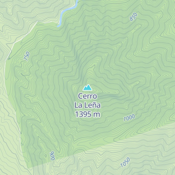 Map of Cerro La Leña