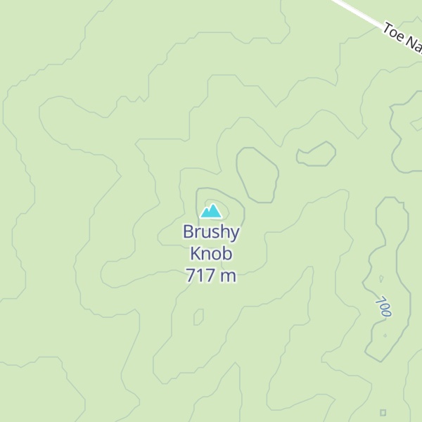 Map of Brushy Knob