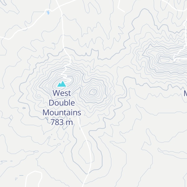 Map of Double Mountains