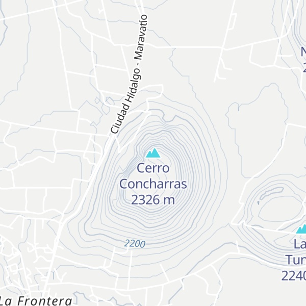 Map of Cerro Concharras