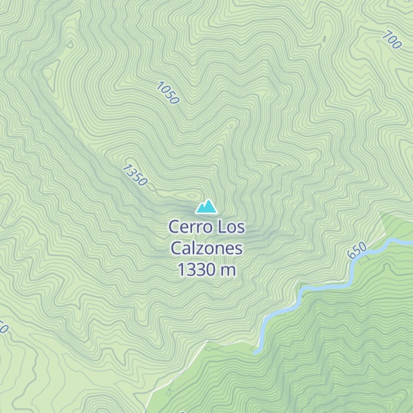 Map of Cerro Los Calzones