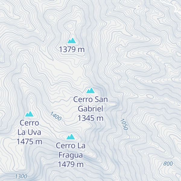 Map of Cerro San Gabriel