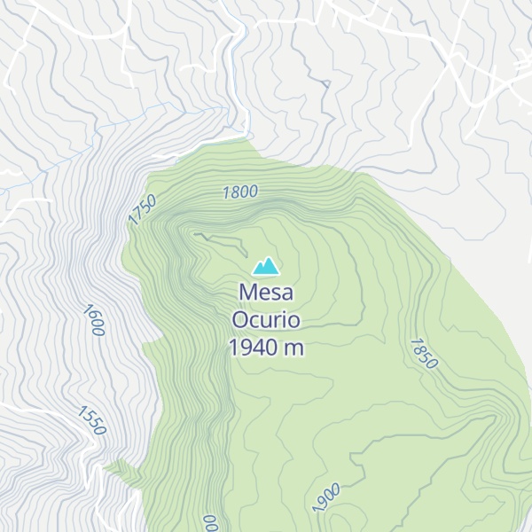 Map of Mesa Ocurio