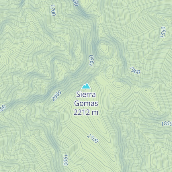 Map of Sierra Gomas