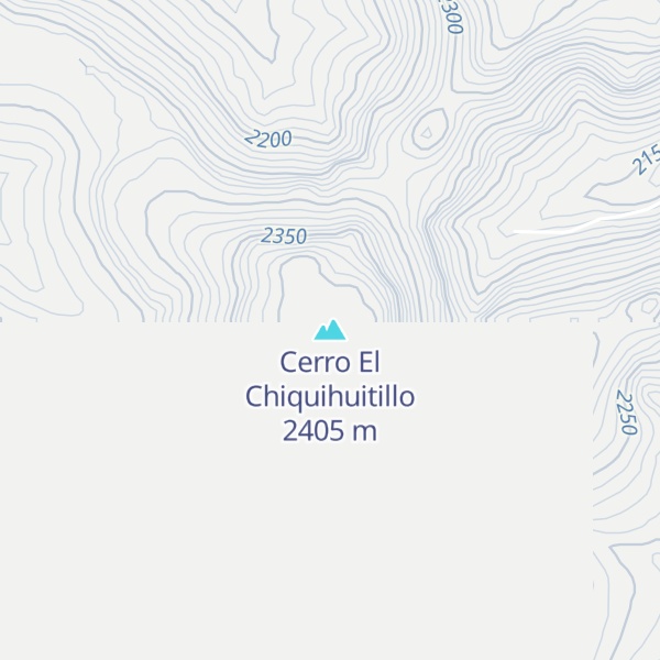 Map of Cerro El Chiquihuitillo
