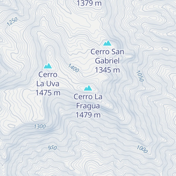 Map of Cerro La Fragua