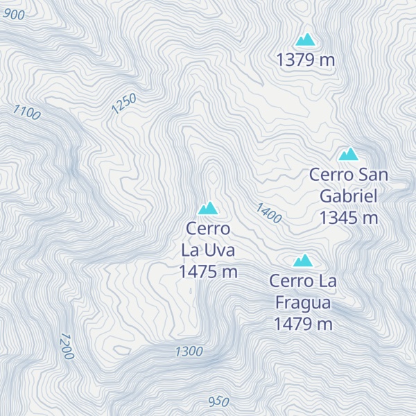 Map of Cerro La Uva