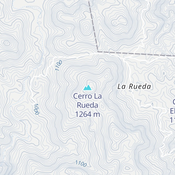 Map of Cerro La Rueda