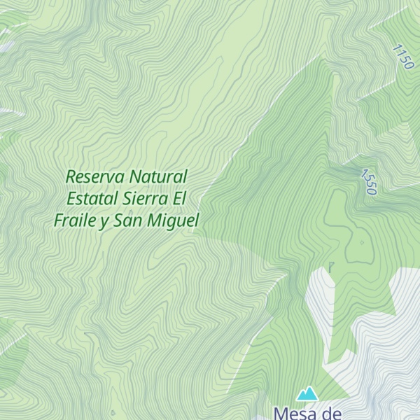 Map of Sierra San Miguel