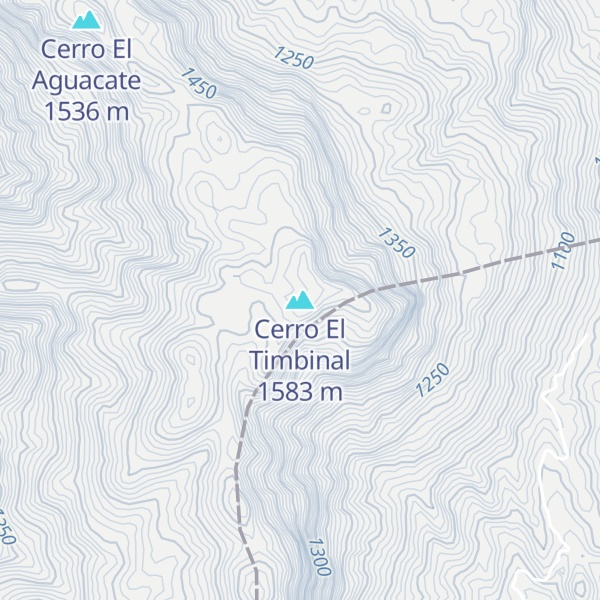 Map of Cerro El Timbinal