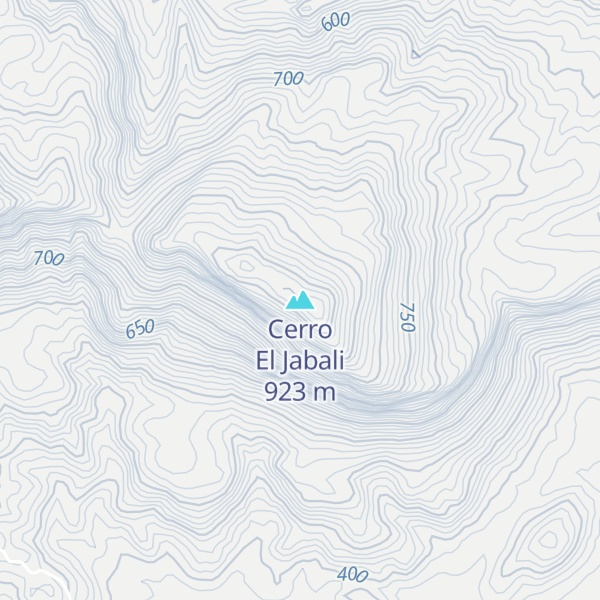 Map of Cerro El Jabali