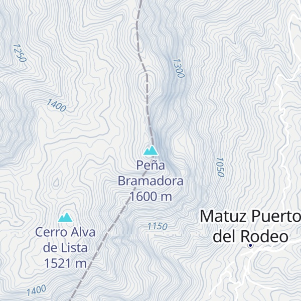 Map of Peña Bramadora