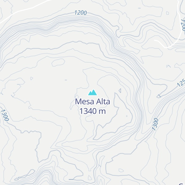 Map of Mesa Alta