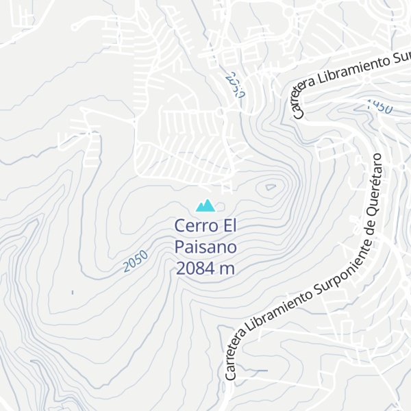 Map of Cerro El Paisano