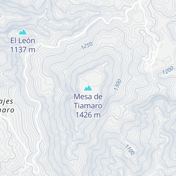 Map of Mesa de Tiamaro