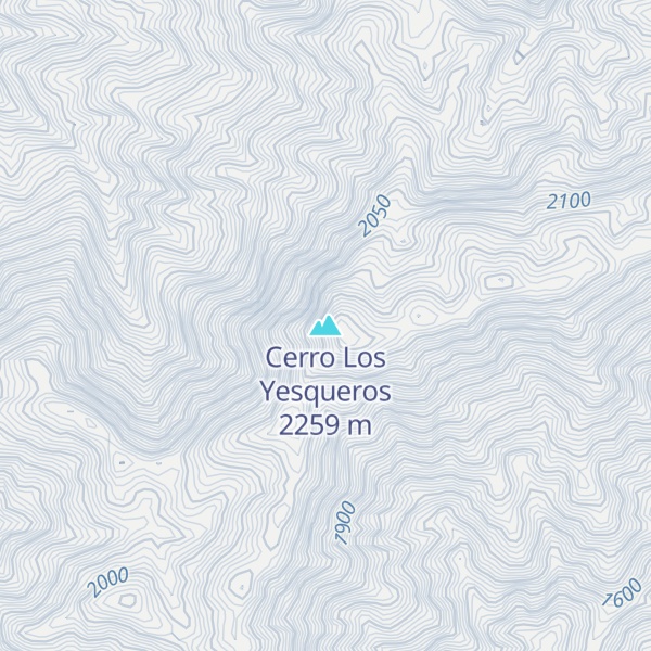 Map of Cerro Los Yesqueros
