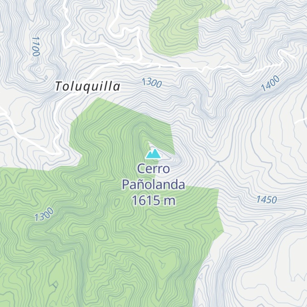 Map of Cerro Pañolanda