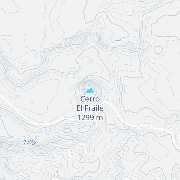 Map of Cerro El Fraile