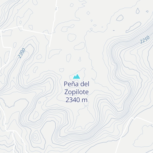 Map of Peña del Zopilote