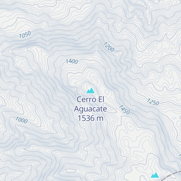 Map of Cerro El Aguacate