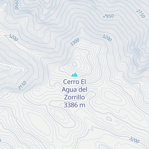 Map of Cerro El Agua del Zorrillo