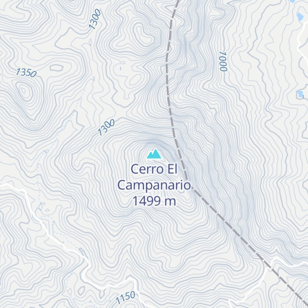 Map of Cerro El Campanario