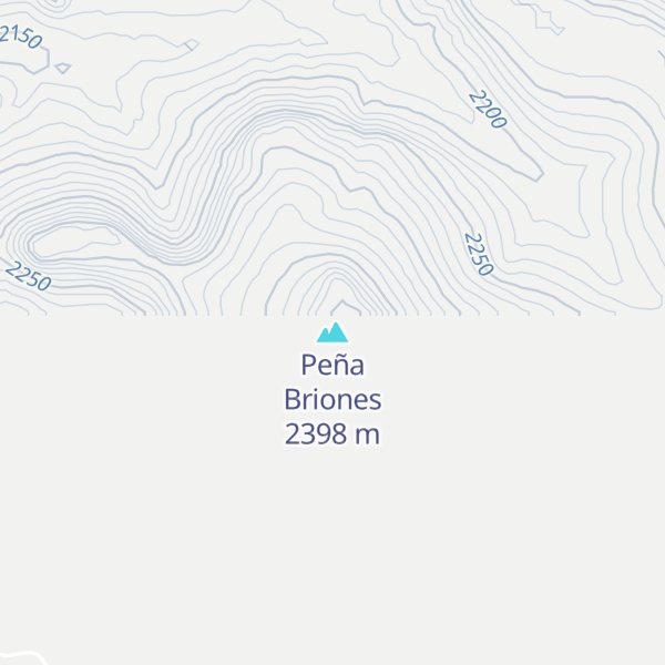 Map of Peña Briones