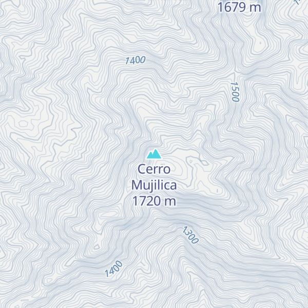 Map of Cerro Mujilica