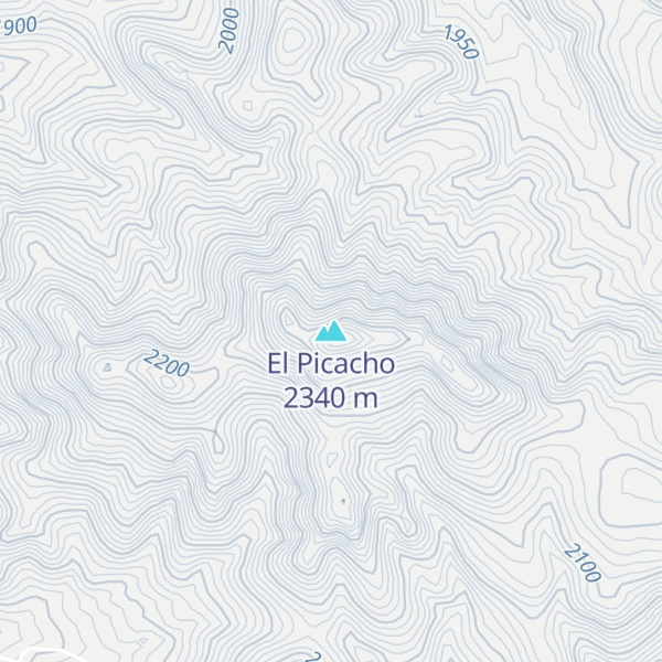 Map of El Picacho