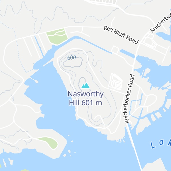 Map of Nasworthy Hill