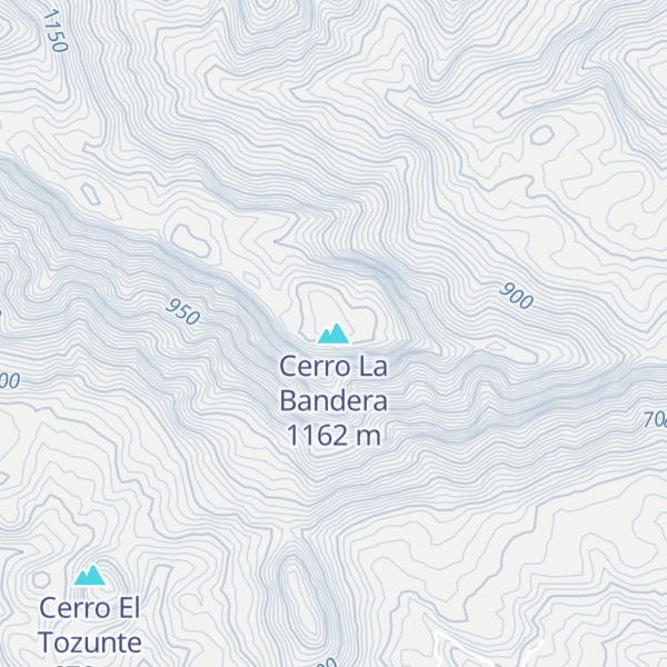 Map of Cerro La Bandera