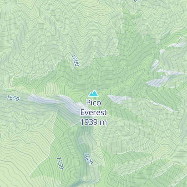 Map of Pico Everest
