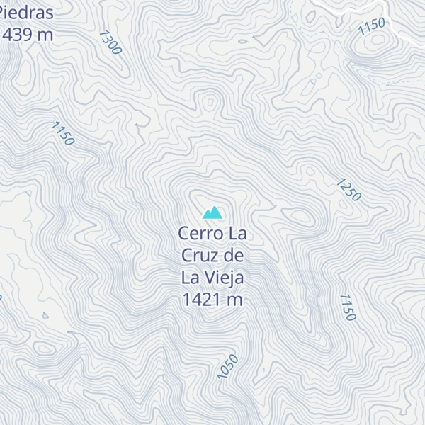 Map of Cerro La Cruz de La Vieja