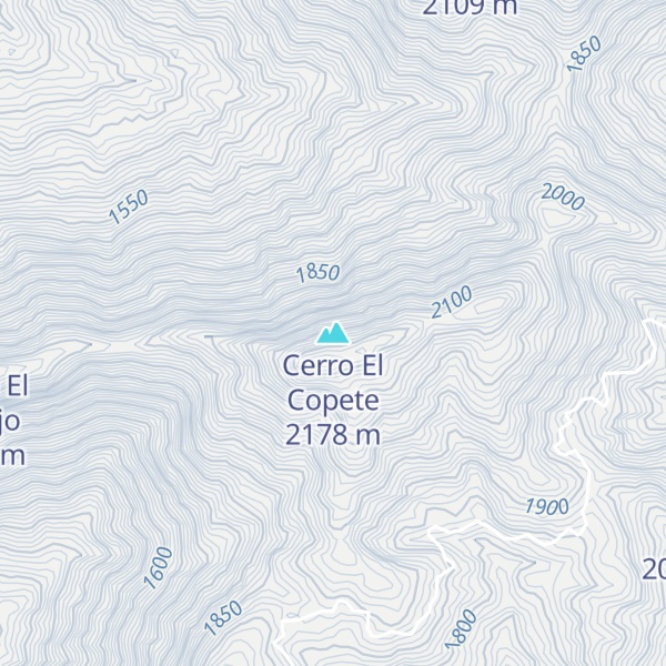 Map of Cerro El Copete