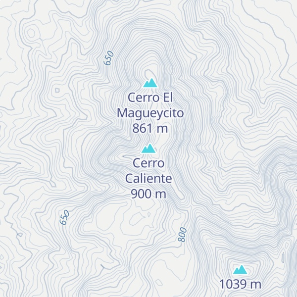 Map of Cerro Caliente