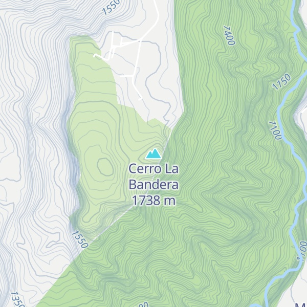 Map of Cerro La Bandera