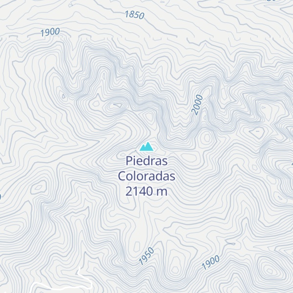 Map of Piedras Coloradas