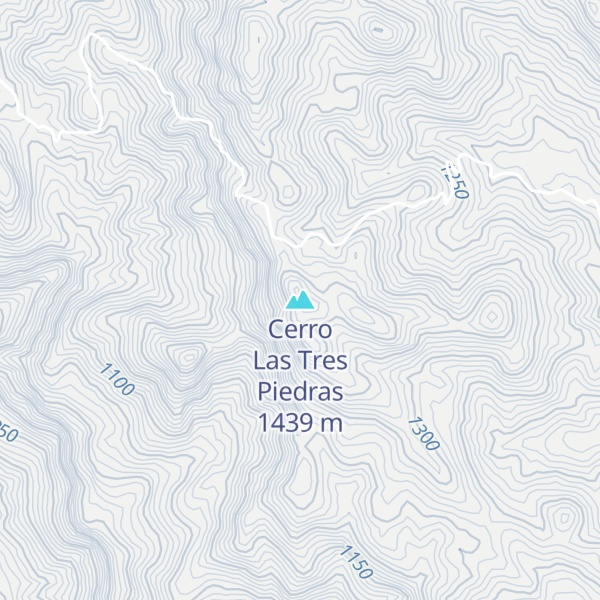 Map of Cerro Las Tres Piedras
