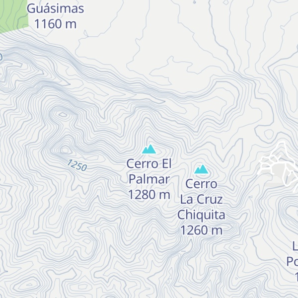 Map of Cerro El Palmar