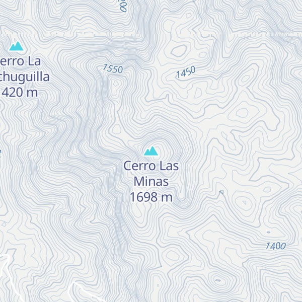 Map of Cerro Las Minas
