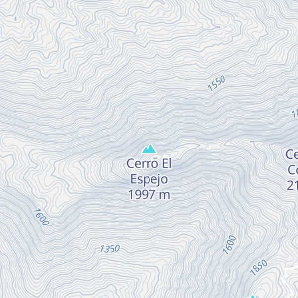 Map of Cerro El Espejo